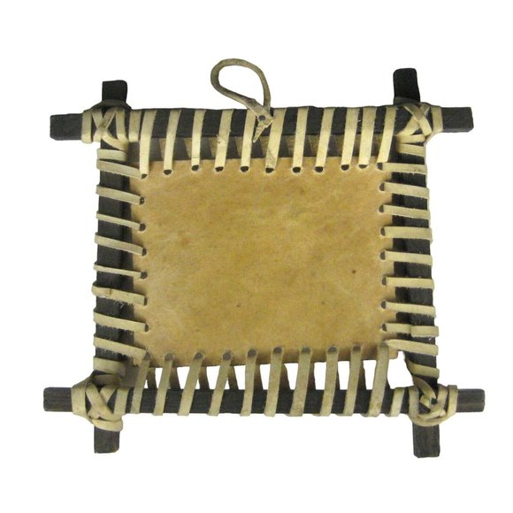 Men Robes Costumes Painted Lashed Wrapped Size 8 Tall Inches Wall Decor Leather - Picture 6 of 6